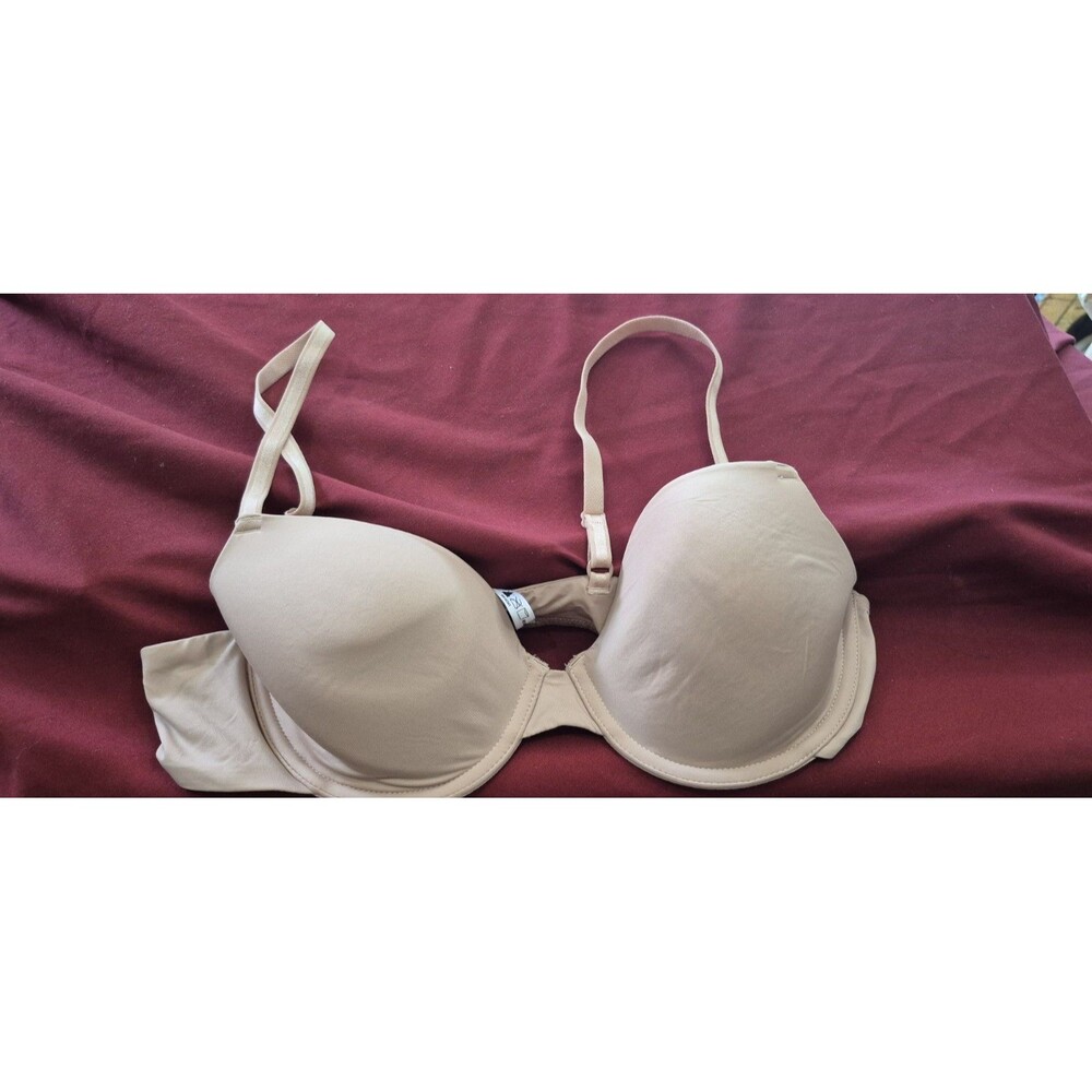 NWOT Adore Me 36B Nude Tan Underwire Bra Lined T Shirt New